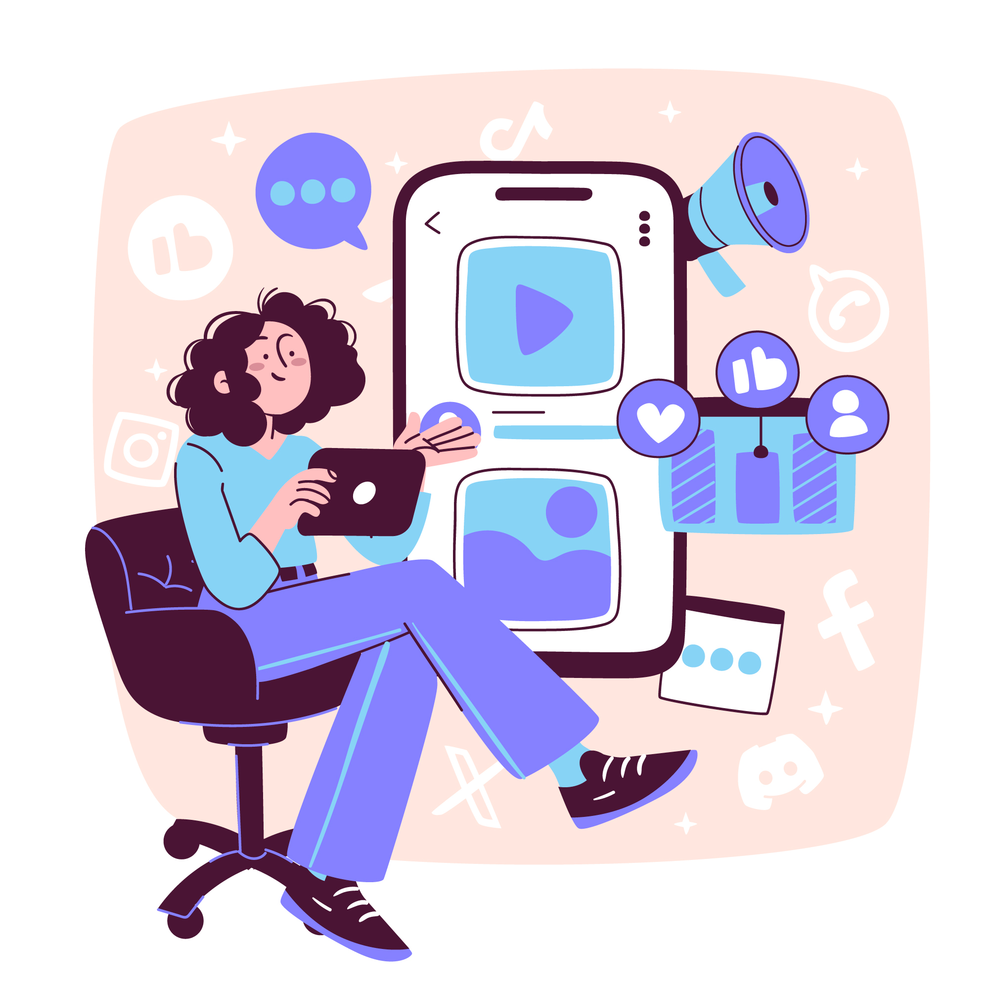 Mobile App Design and Development Services – Pep Softwares Illustration representing mobile app design and development services