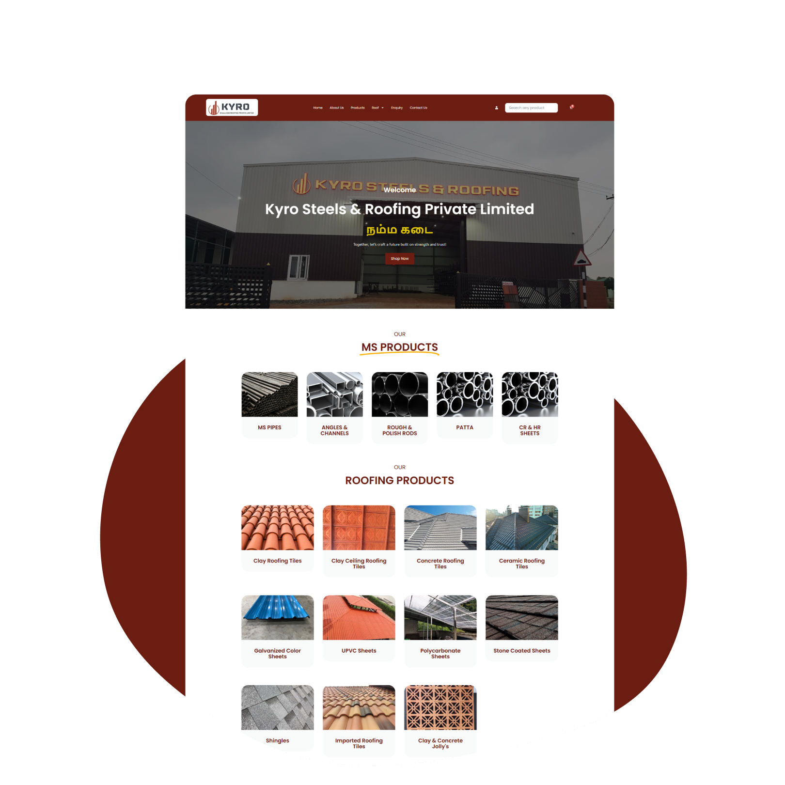 Kyro Steels - E Commerce